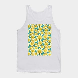 Daisy Flowers Splash Tank Top